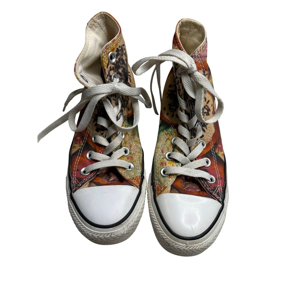 Rare Converse Sneakers Women's 6 Men's 4 AOP Granny's Donut Print High Tops